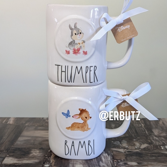 Rae Dunn x Disney THUMPER Bambi Mug with Watercolor Floral Detail ๐ธ - Picture 7 of 7
